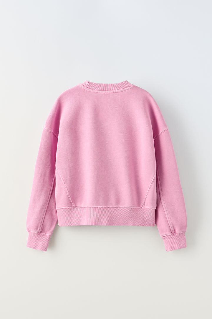 Sweat jogging fille teint en vêtement