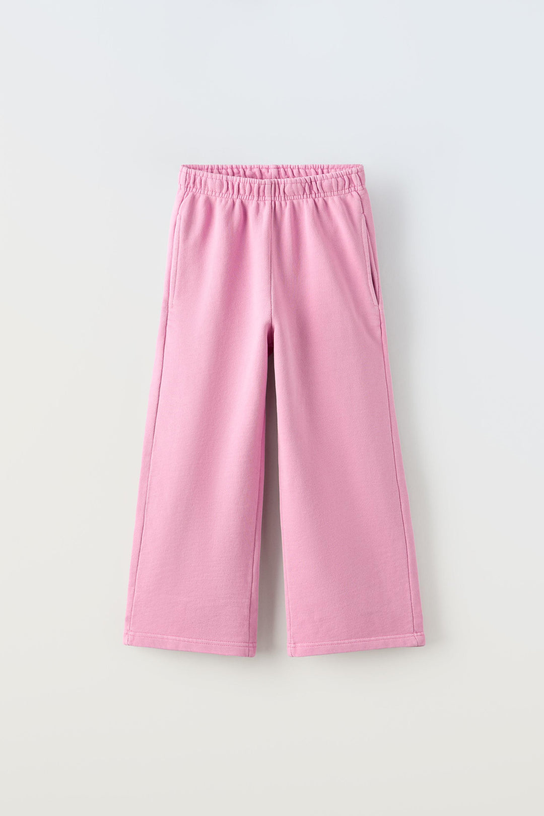 Pantalon jogging wide leg teint en vêtement