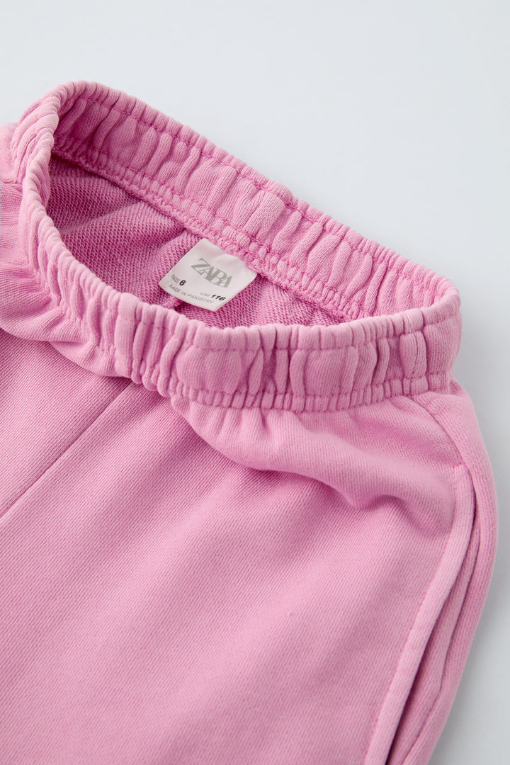 Pantalon jogging wide leg teint en vêtement