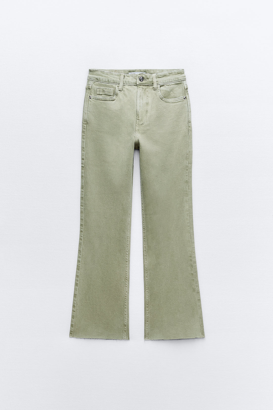 Jean taille haute mini évasé