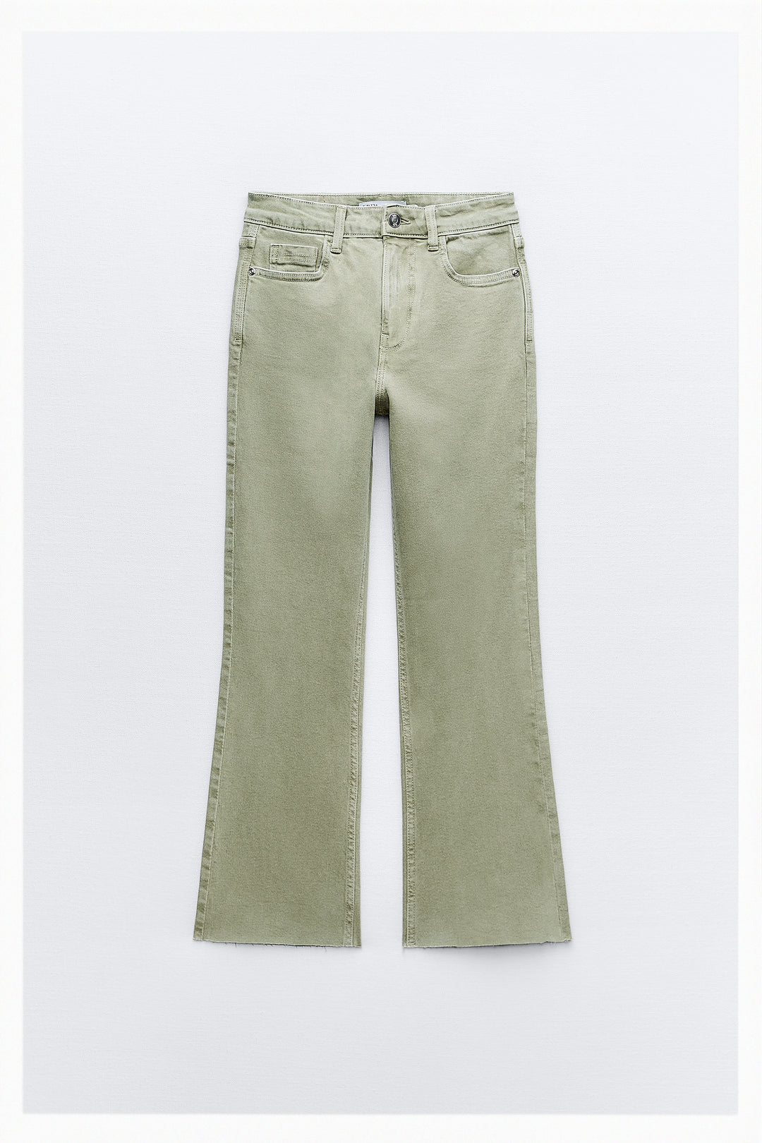 Jean taille haute mini évasé