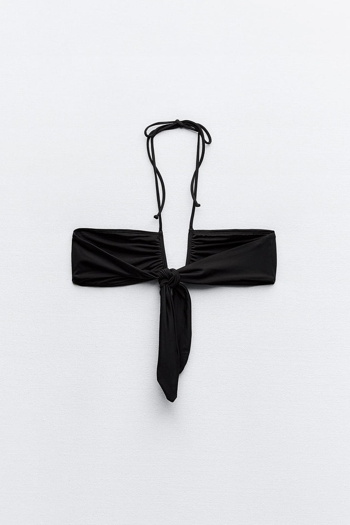 Haut bikini bandeau séparateur lien dos