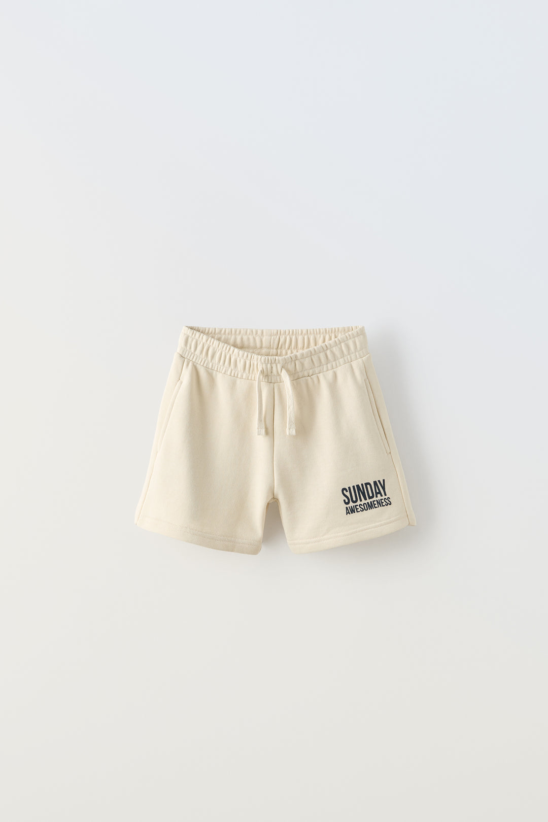Bermuda jersey fille texte