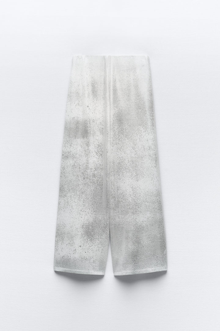 Pantalon doux métallisé
