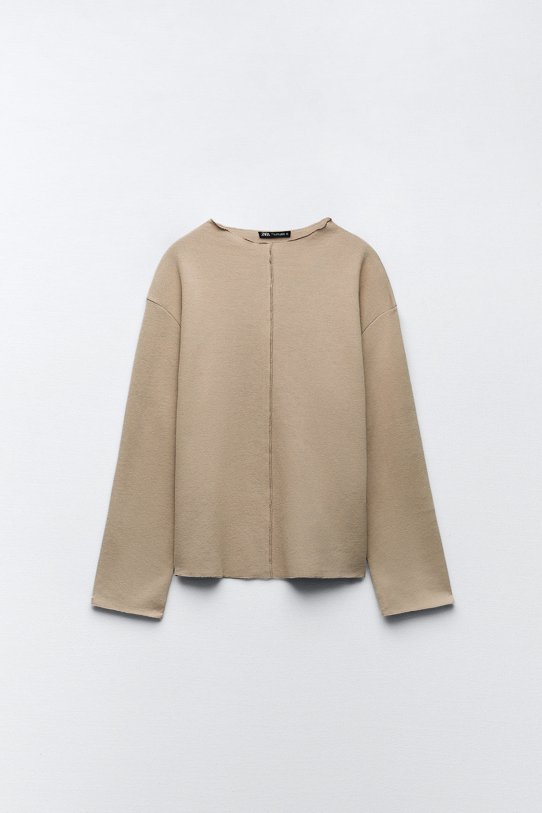 Pull col rond manches longues ensemble doux