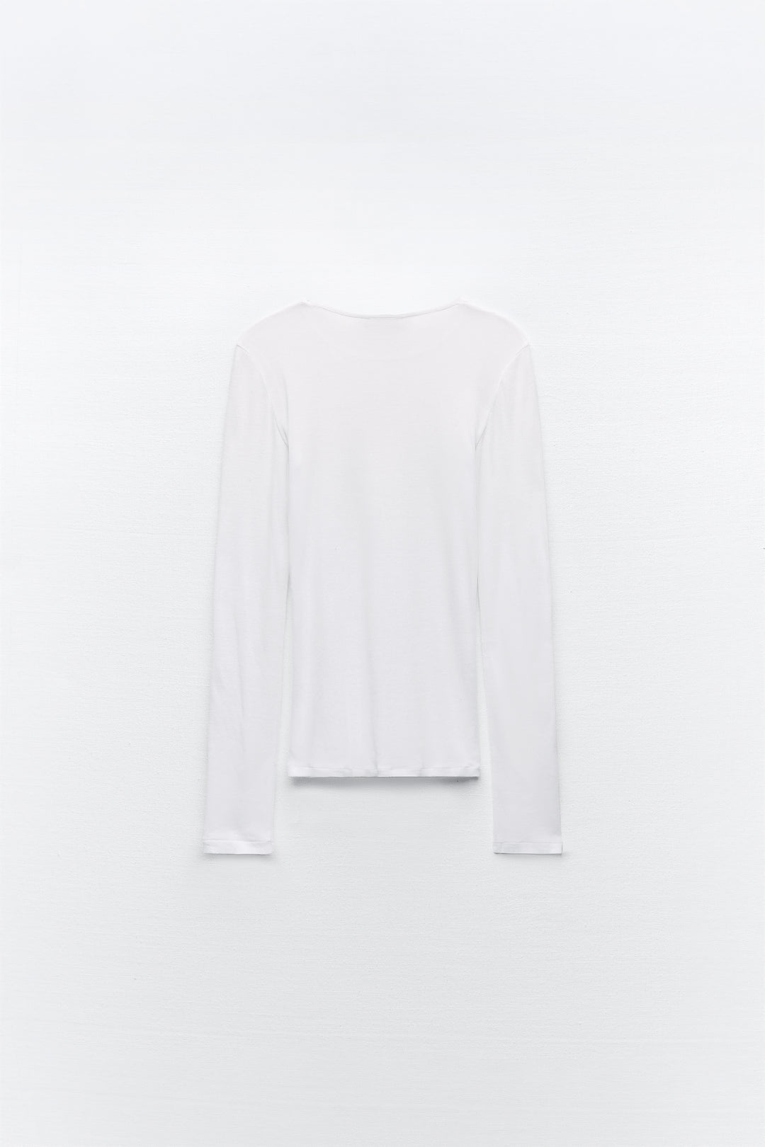 T-shirt col rond manches longues coton Supima