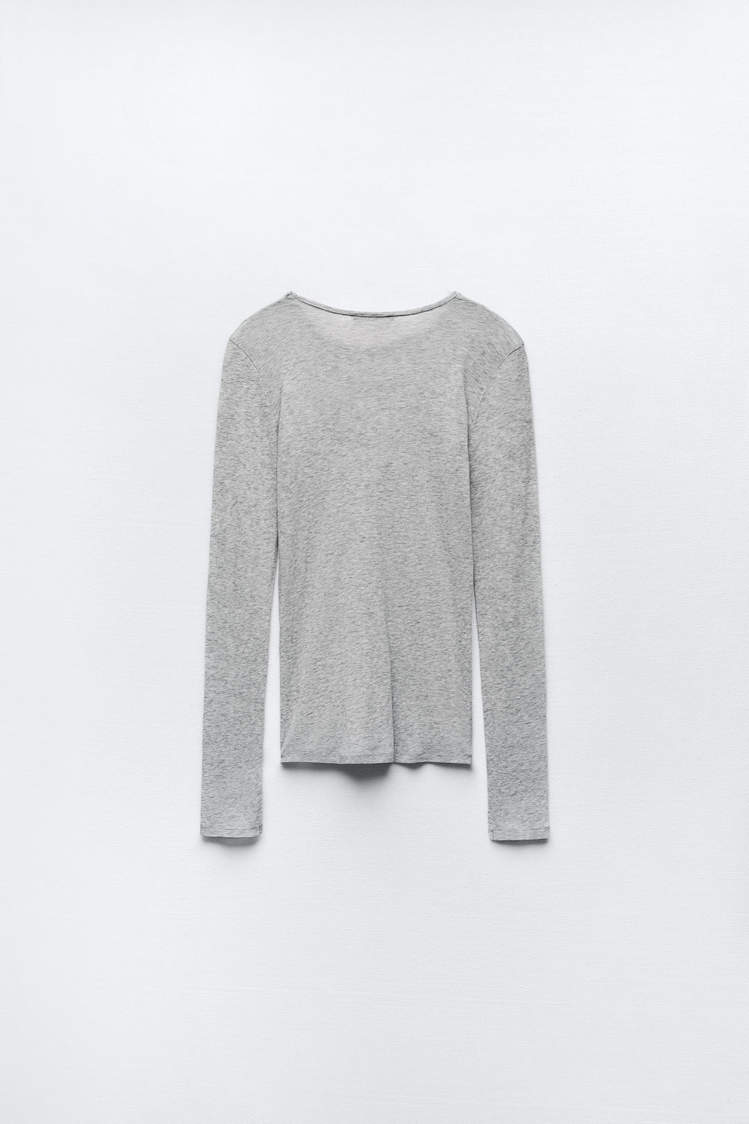 T-shirt col rond manches longues coton Supima