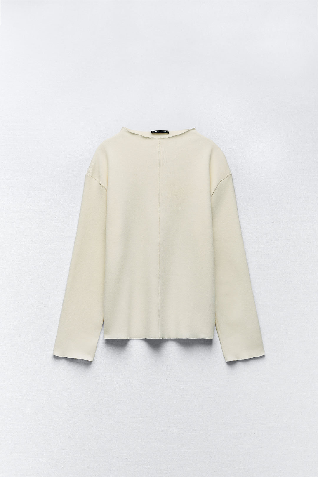 Pull col rond manches longues ensemble doux