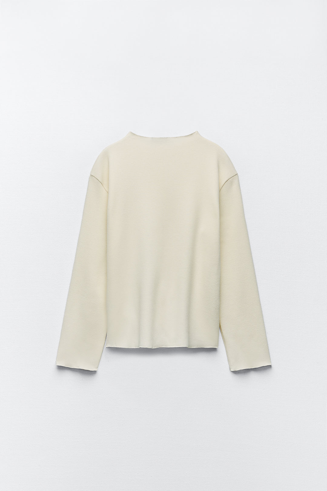 Pull col rond manches longues ensemble doux
