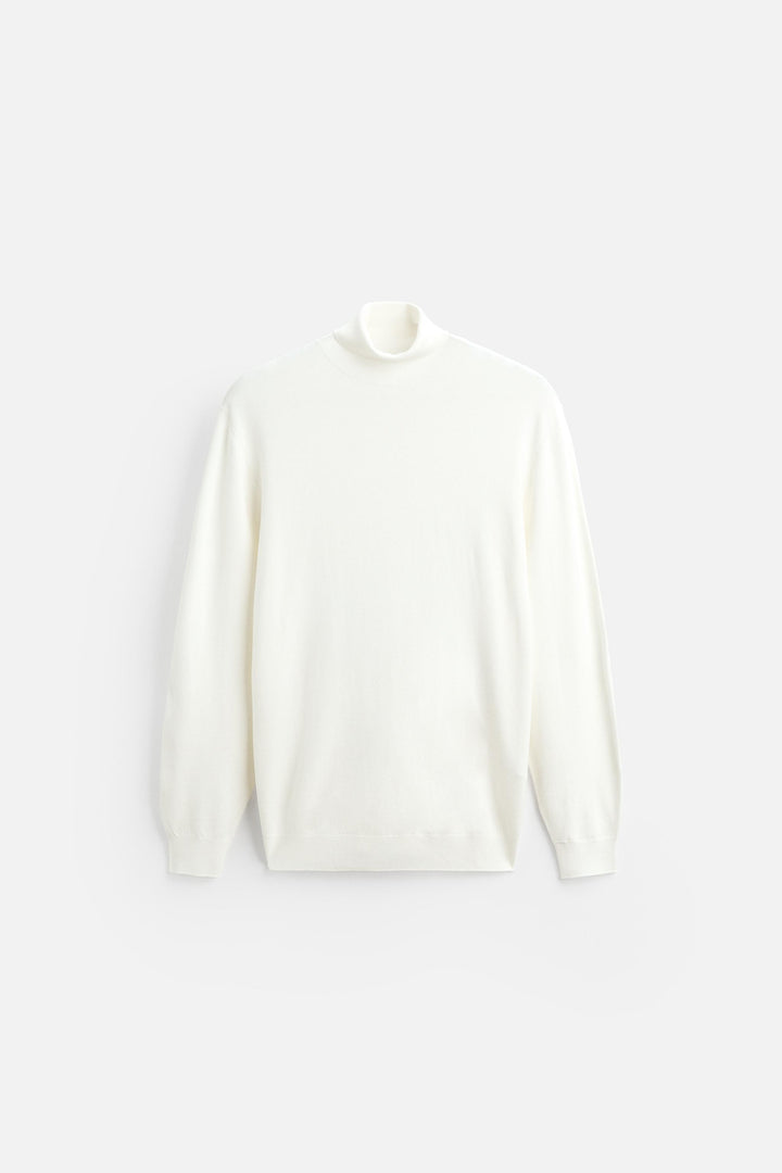 Pull Maille Col Roulé Viscose