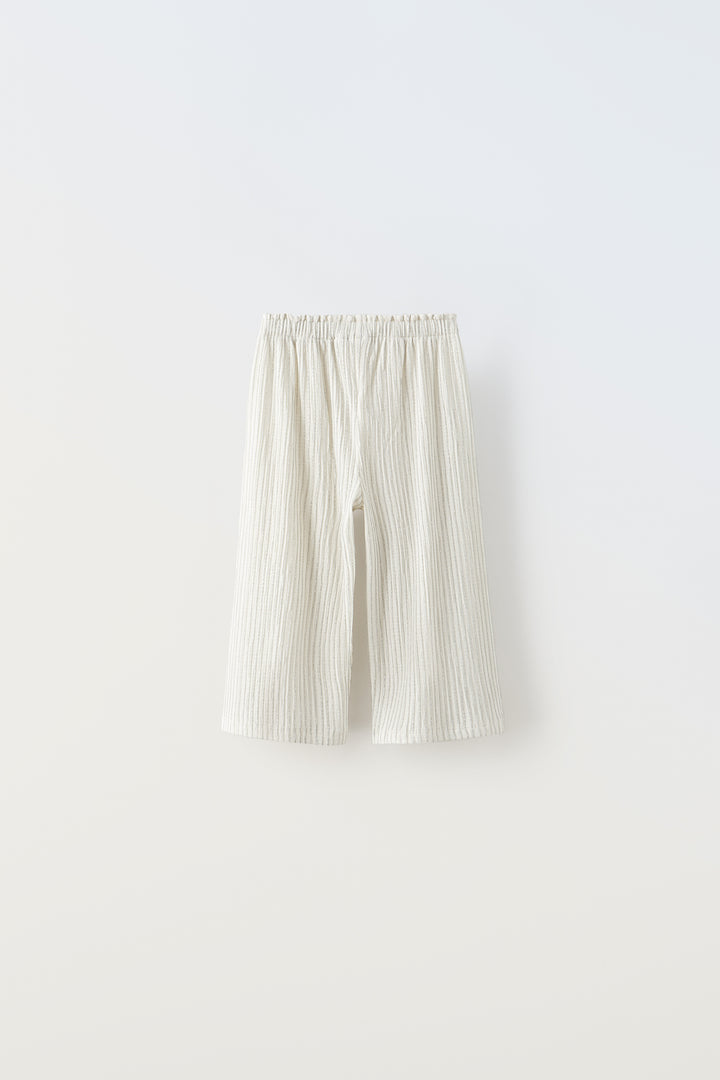 Pantalon culotte rayé lurex (Collection Ramadan)