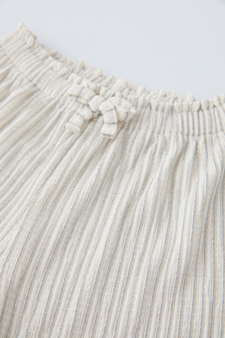 Pantalon culotte rayé lurex (Collection Ramadan)