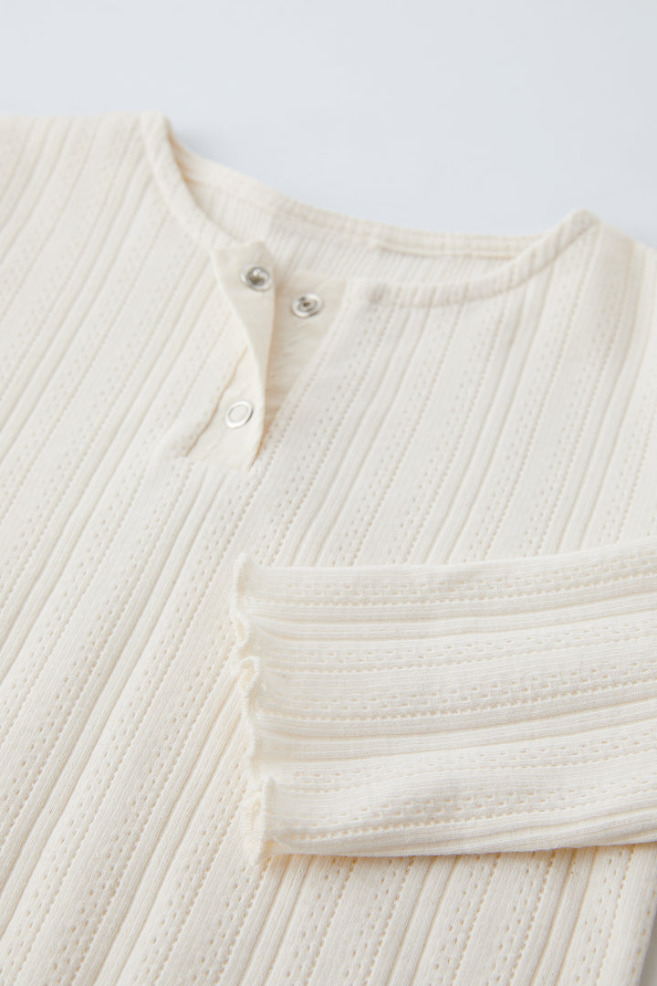 T-shirt Utility Pointelle Patte Enfant