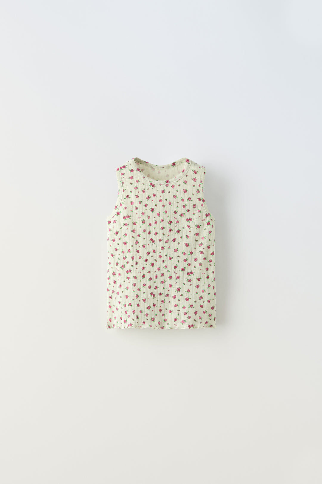 Débardeur ajouré à petites fleurs enfant