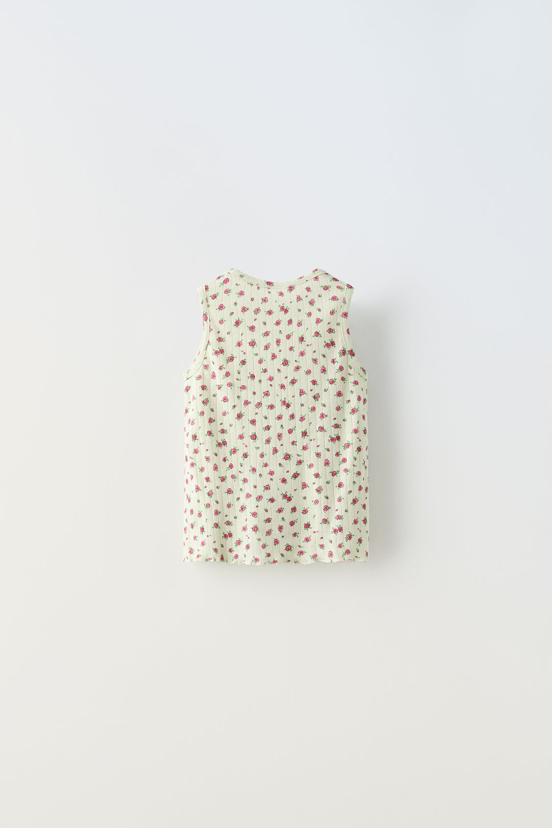 Débardeur ajouré à petites fleurs enfant
