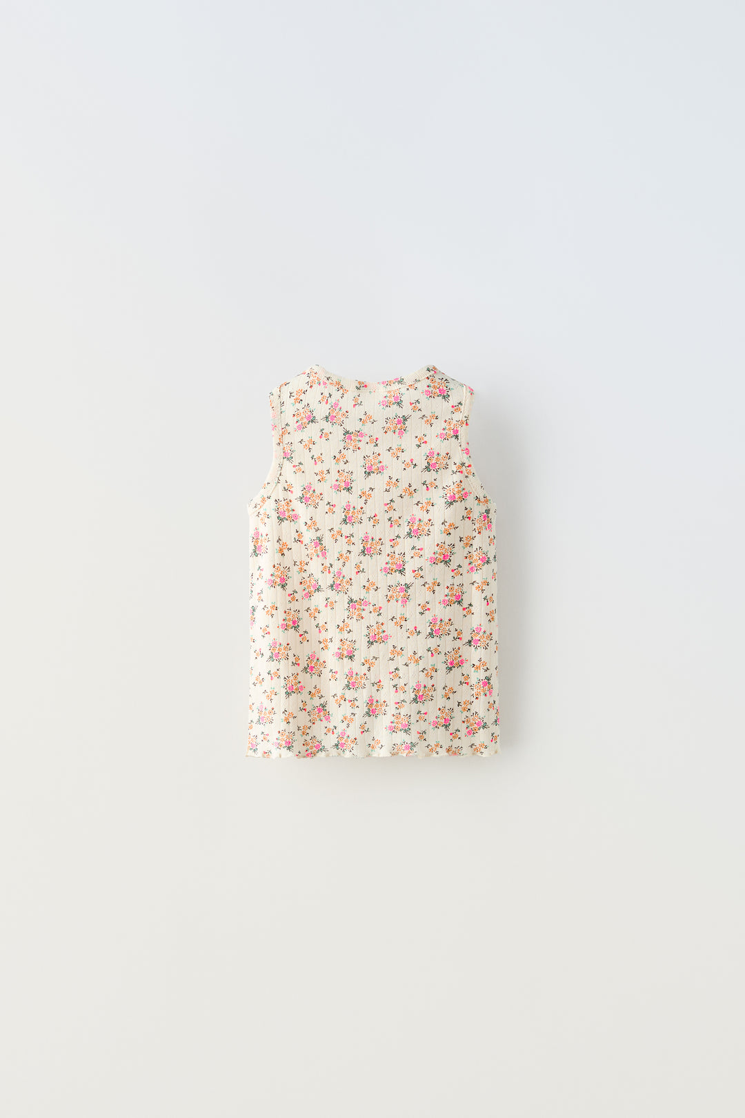 Débardeur ajouré à petites fleurs enfant