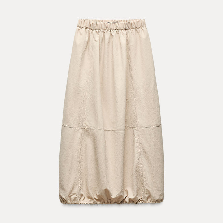 Moudda ZARA - Jupe mi-longue ballon nylon stoppeur taille élastique - Tunisie 1