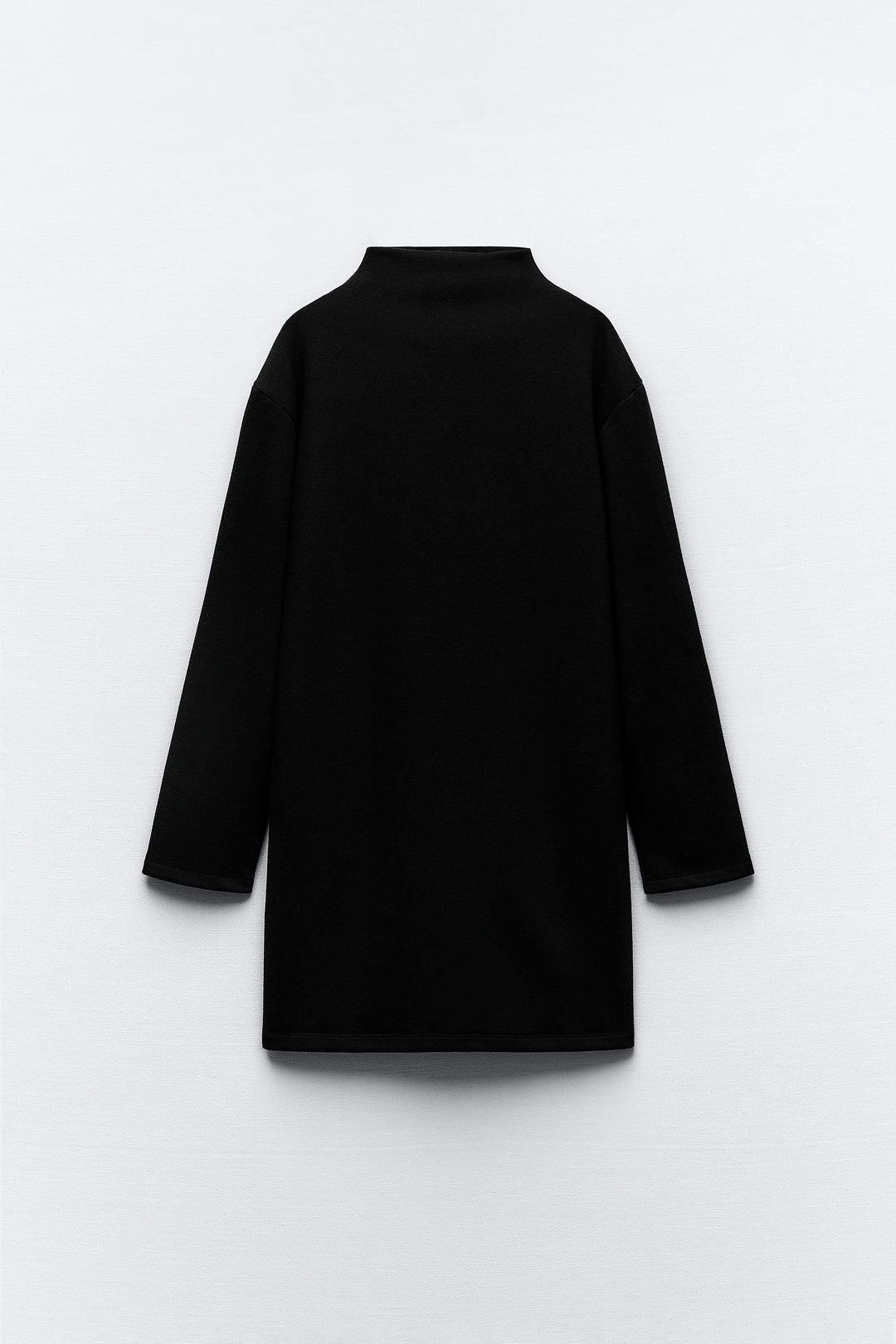 Robe douce col V manches longues