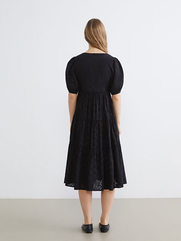 Moudda LC Waikiki - Robe manches courtes en tissu pour Femme - Tunisie 4