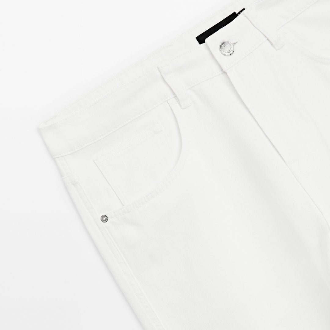 Moudda Massimo Dutti - Pantalon jean blanc relaxed - Tunisie 5