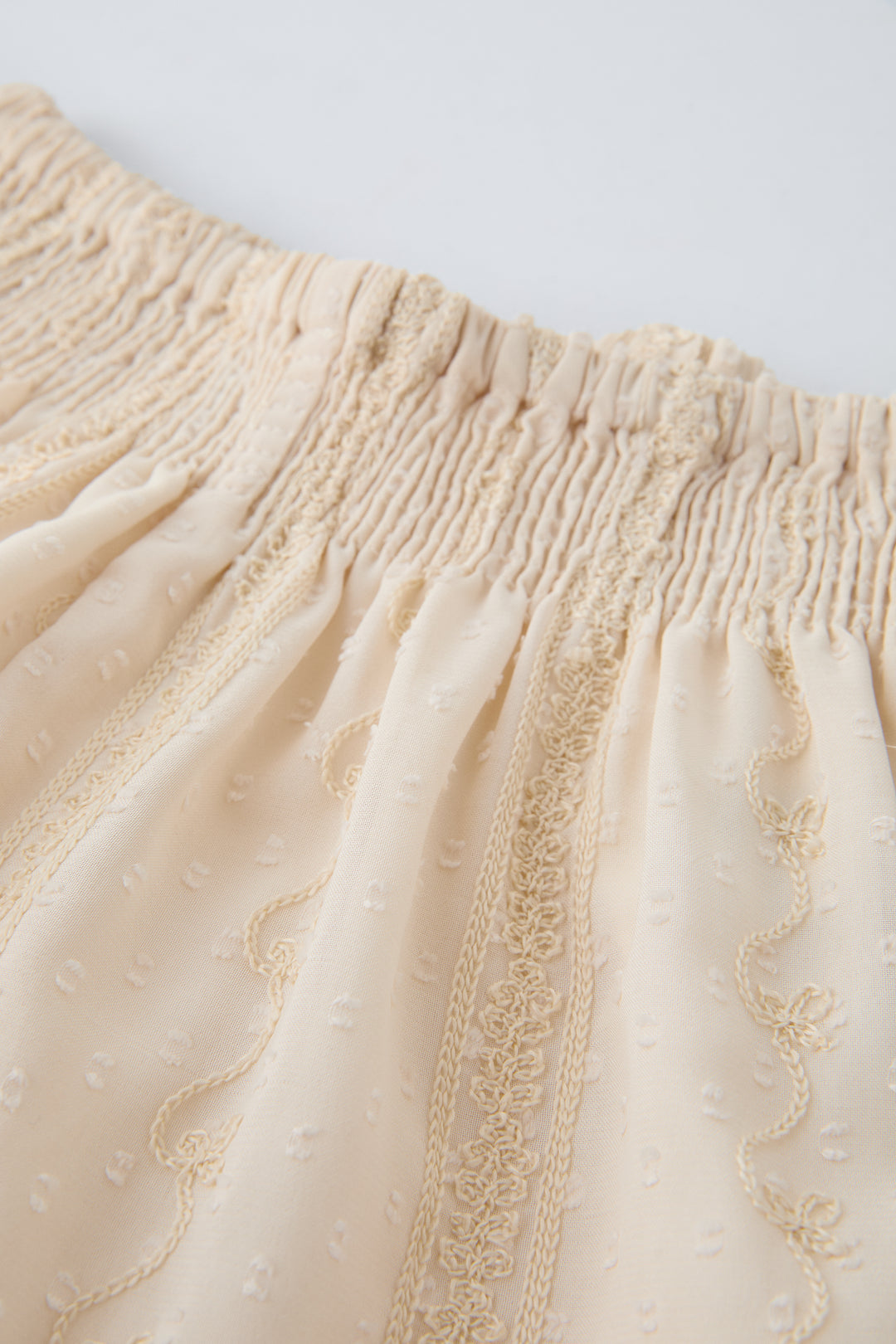 Bermuda enfant twin-set plumetis brodé (Collection Ramadan)