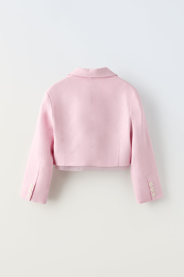 Blazer fille lin+organza (Collection Ramadan)
