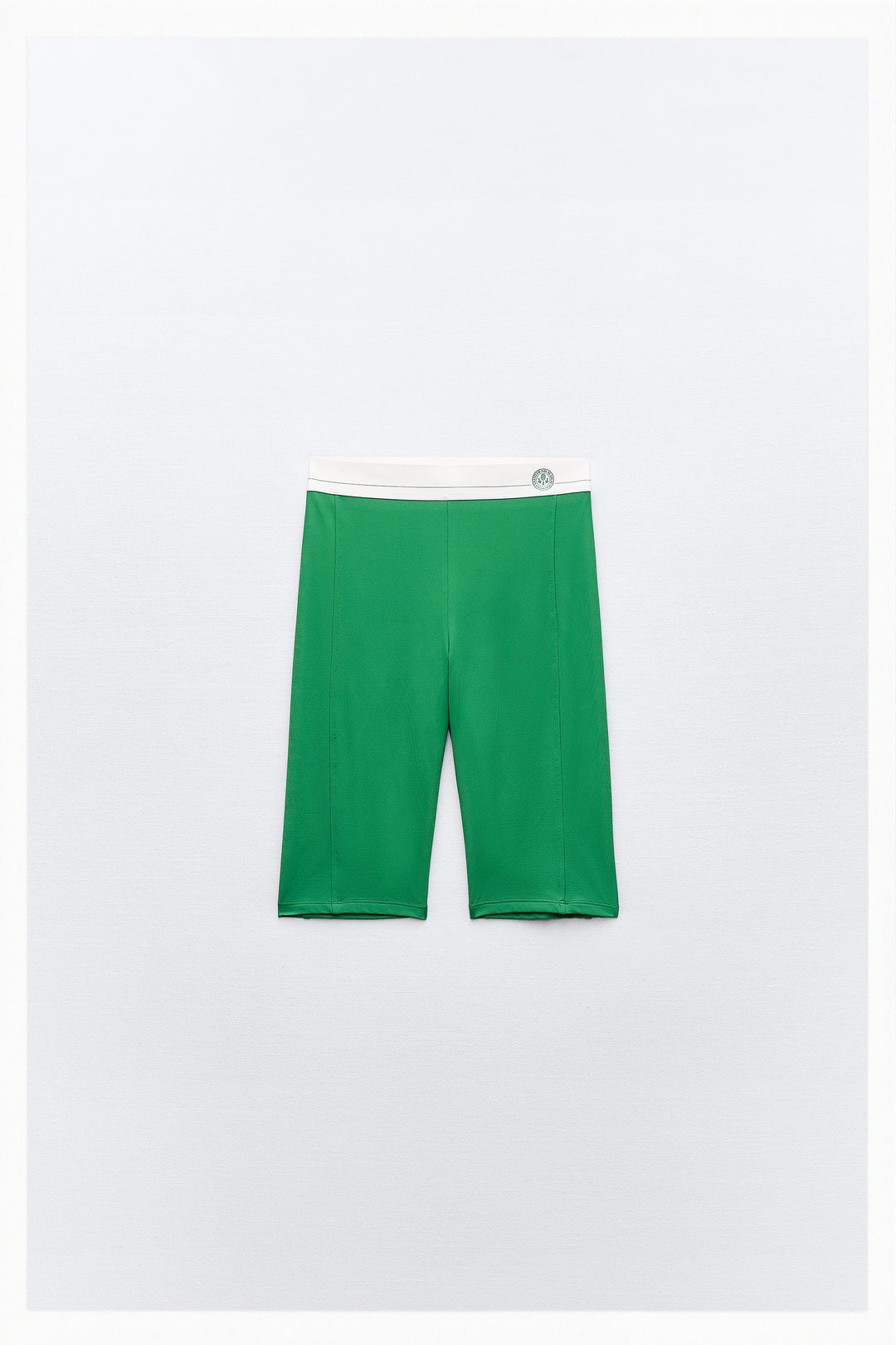 Legging cycliste élastique contrasté
