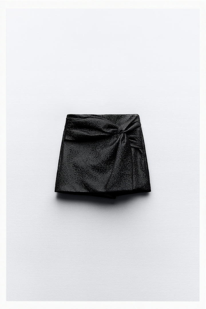 Jupe-pantalon fantaisie nœud