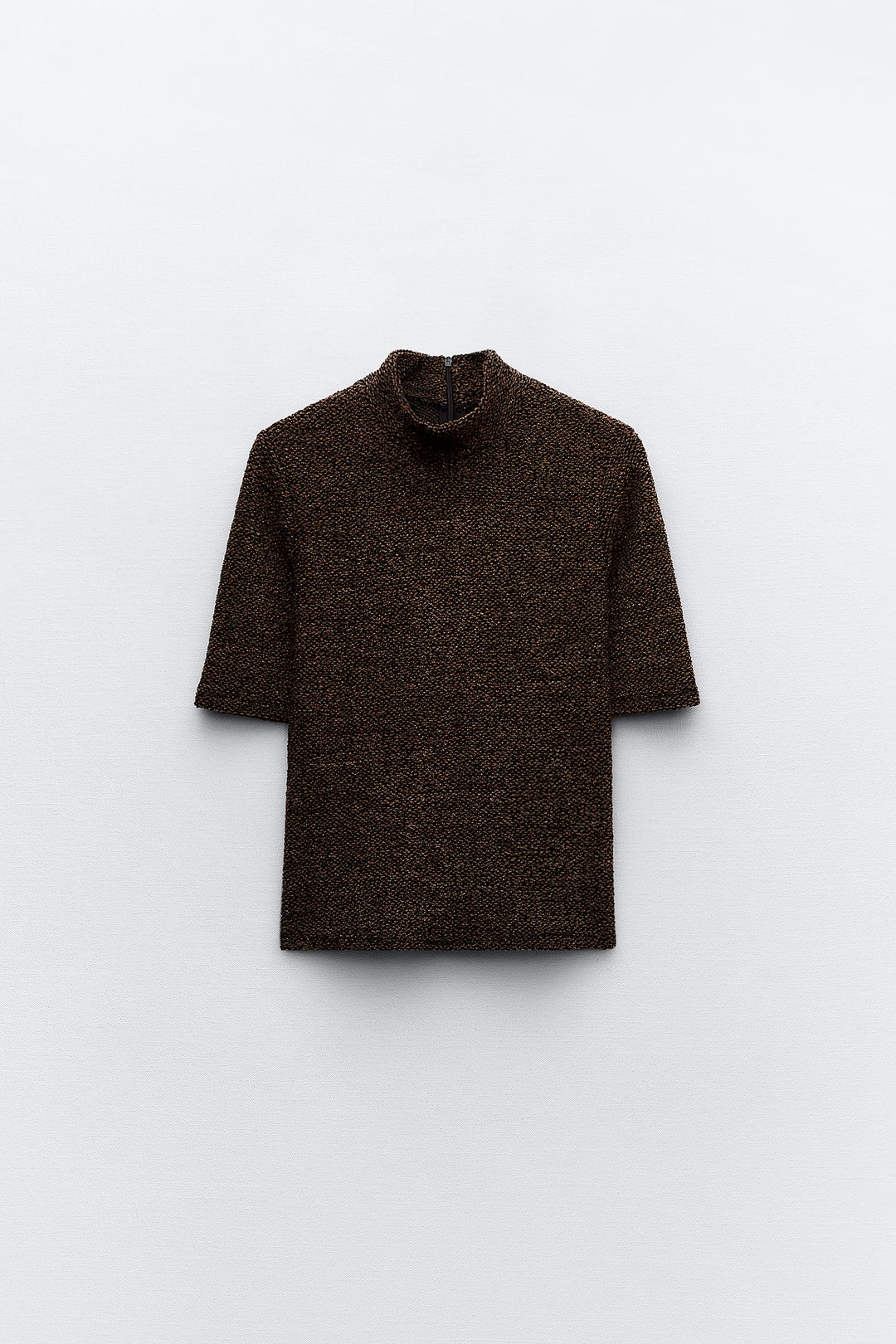 Top jacquard bouclé lurex