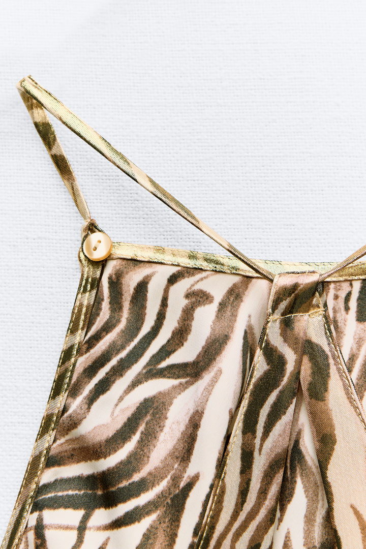 Robe imprimé animal Foil