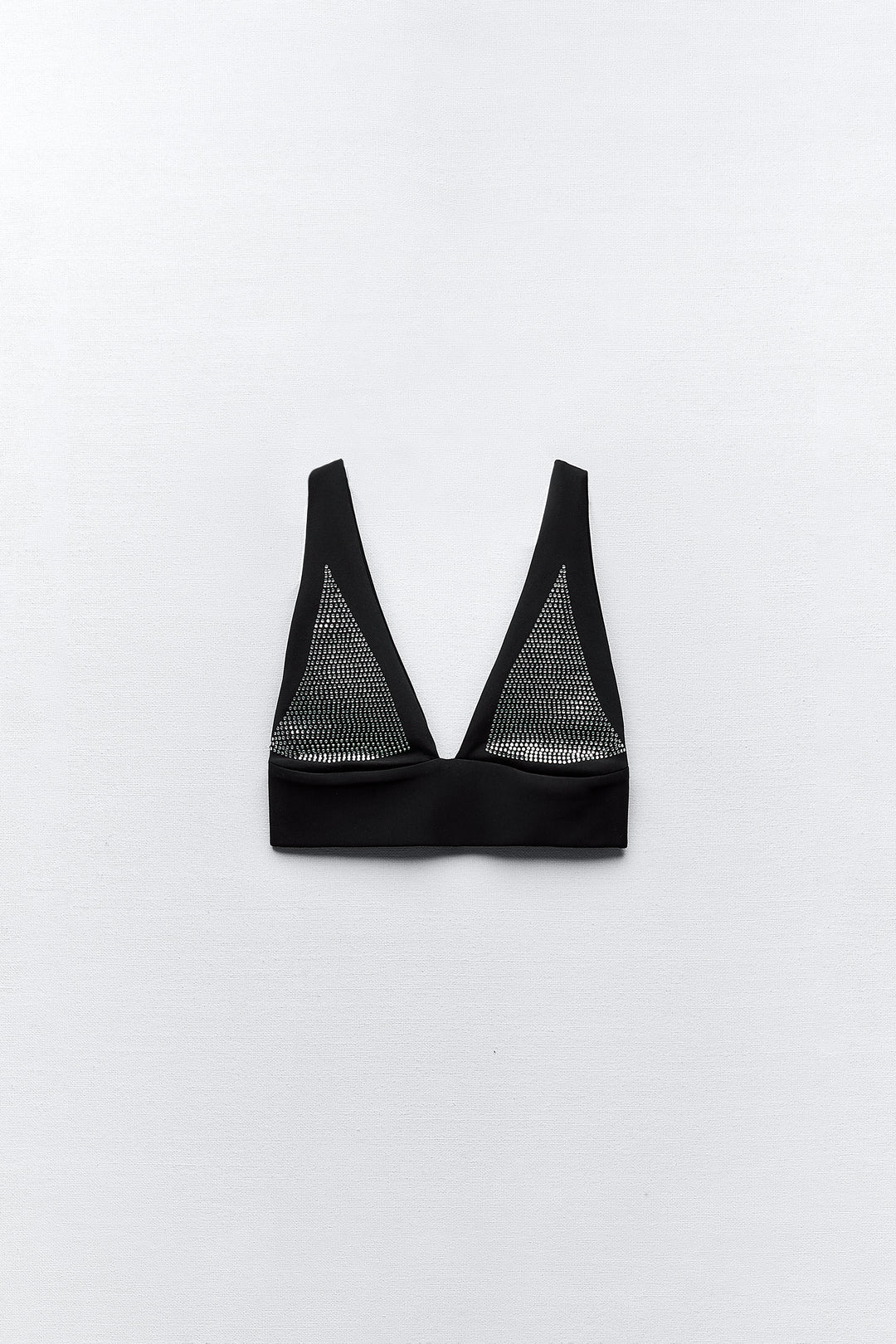 Top soutien-gorge polyamide strass
