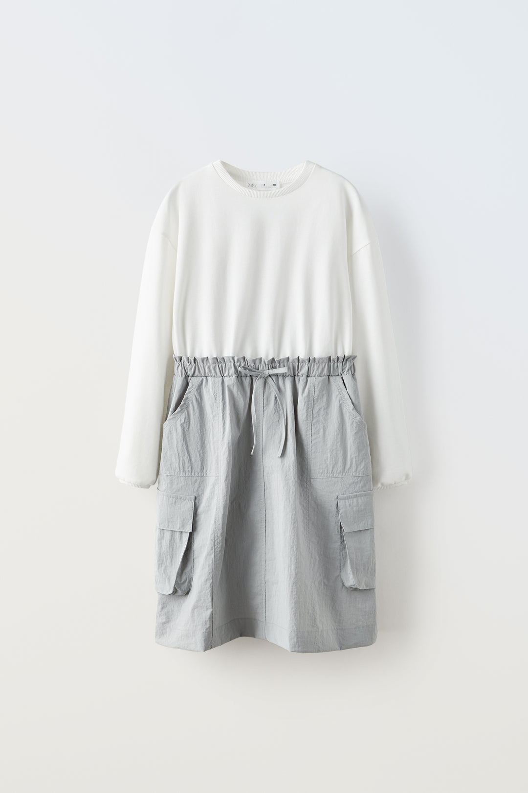 Robe fille coton et matière technique