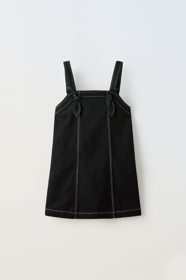 Robe Chasuble Fille Surpiqûres Contrastantes