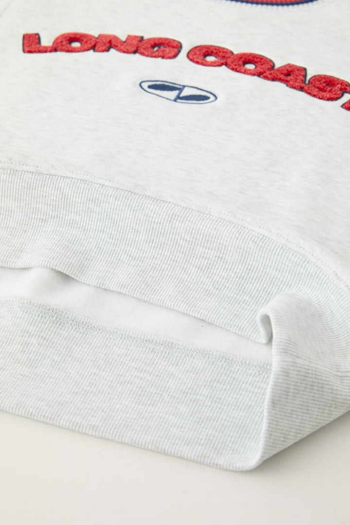 Sweat avec encolure varsity col tricot