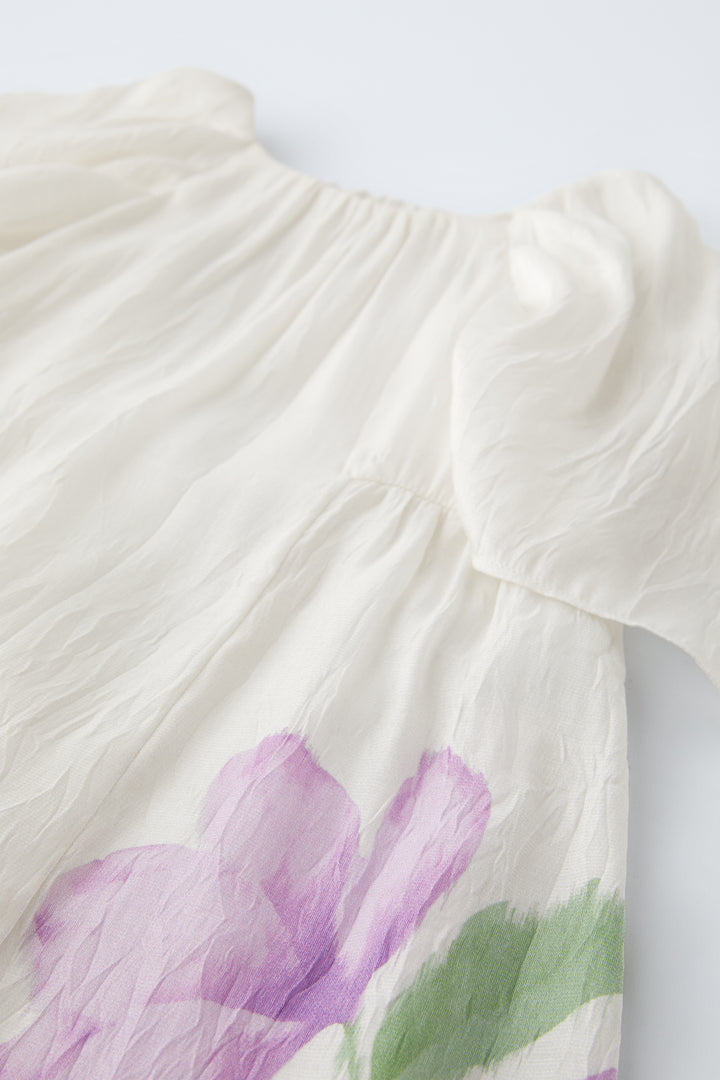 Robe Fille Fleur Positionnée