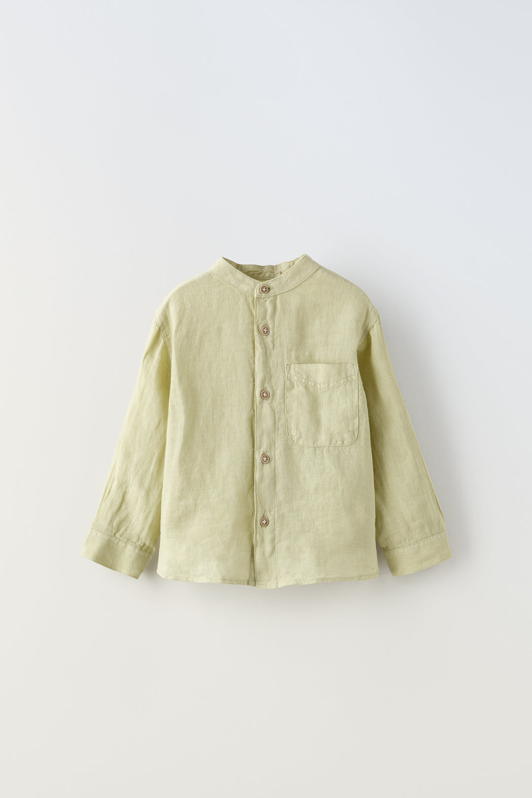 Chemise manches longues col Mao 100% lin Ramadan
