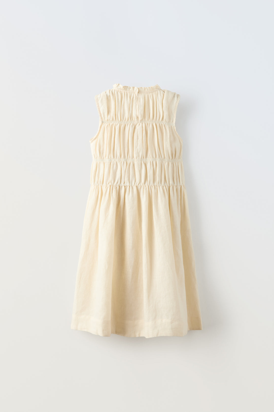Robe fille en lin avec élastiques (Collection Ramadan)