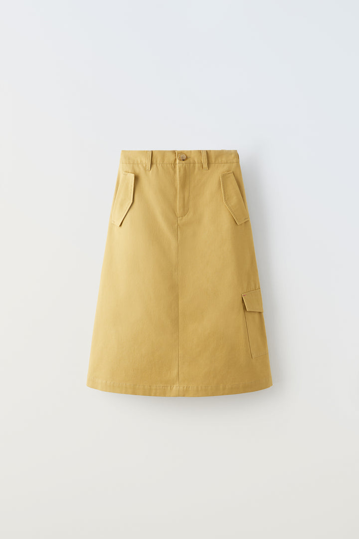 Jupe midi à poches