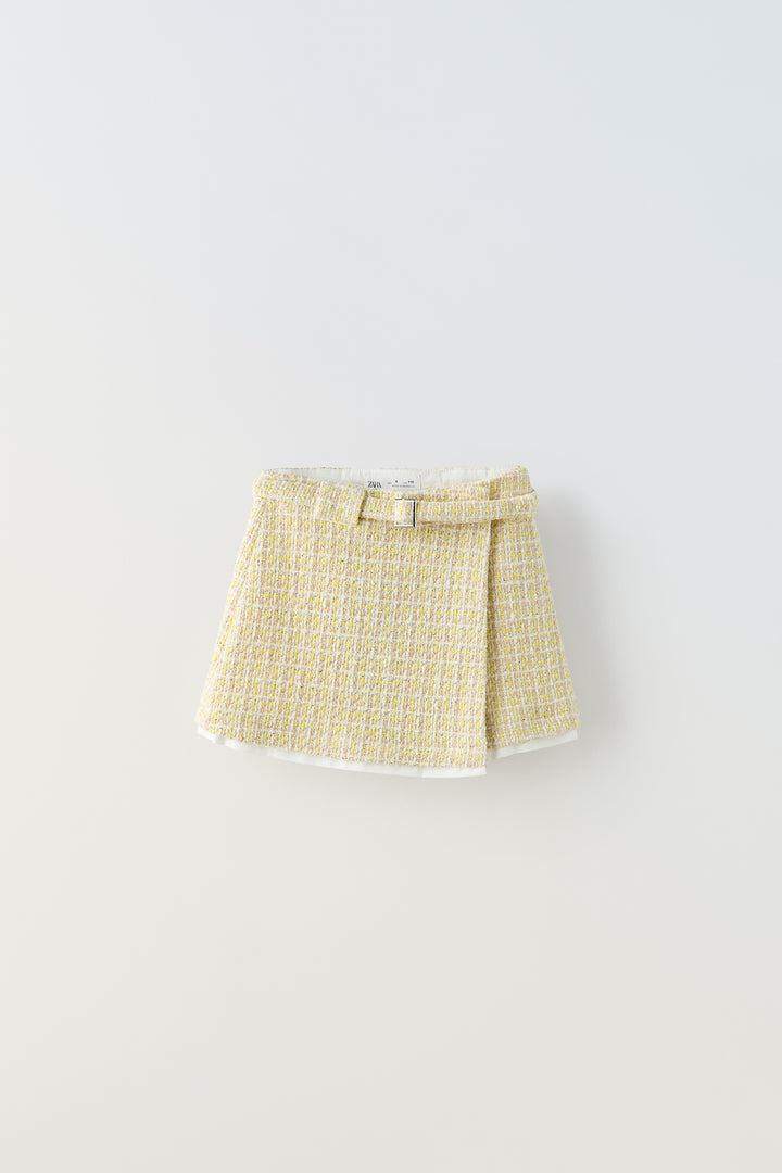 Jupe Fille Structurée Bas Popeline