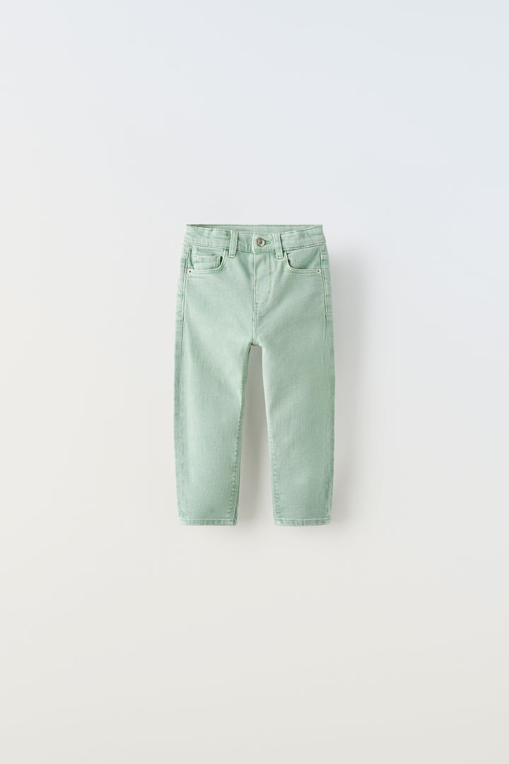 Pantalon en serge couleur regular fit pour enfant
