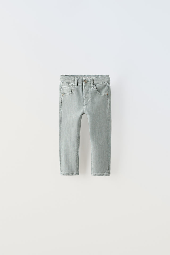 Pantalon denim couleur slim V24