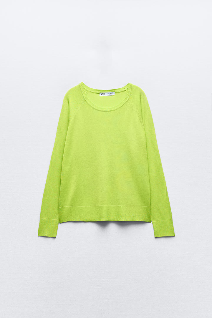Pull col caja manches raglan new