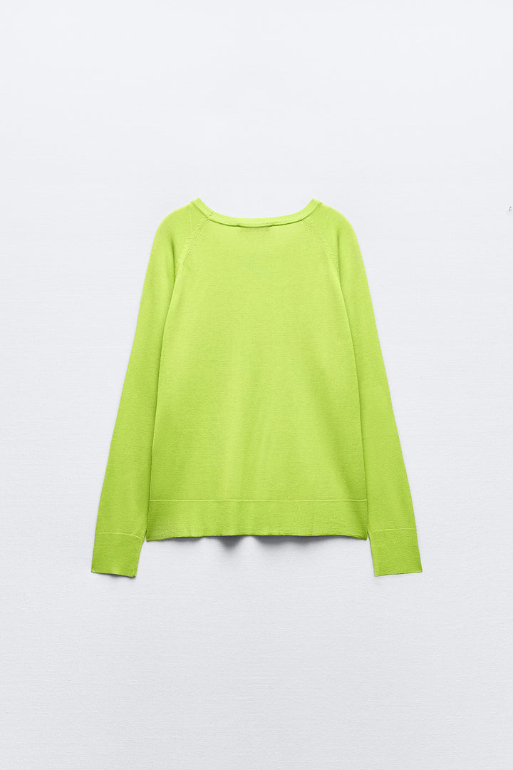 Pull col caja manches raglan new