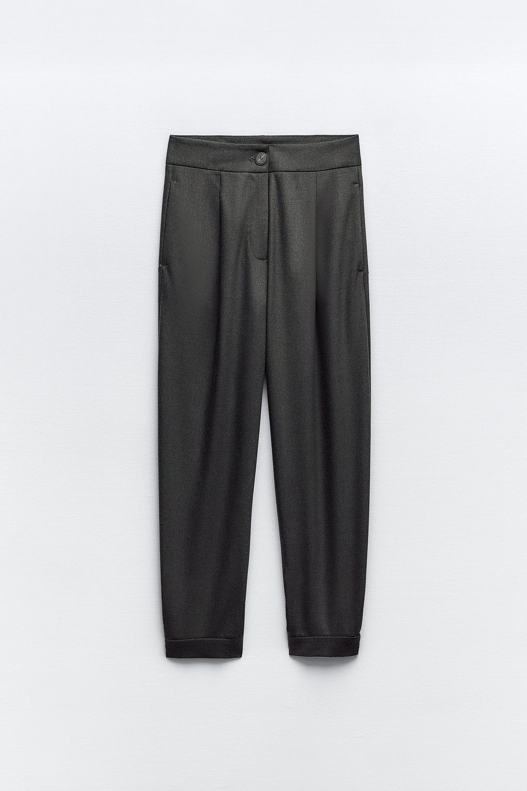 Pantalon Barrel bouton bas resserré
