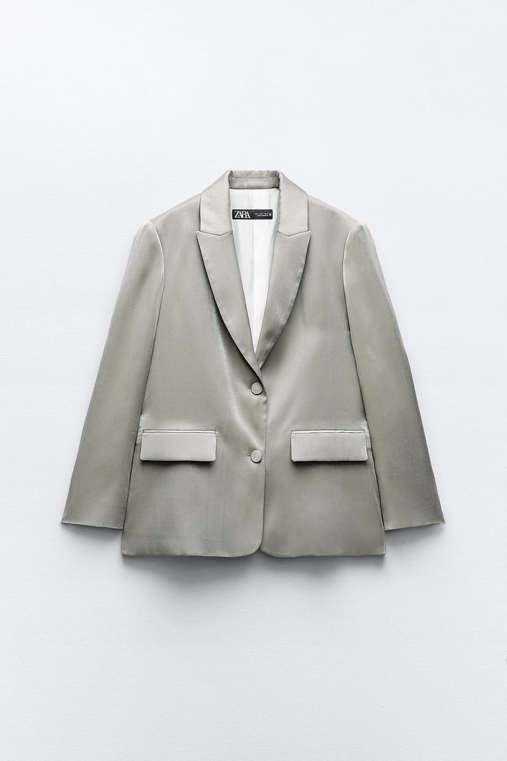 Blazer Métallisé à Bouton