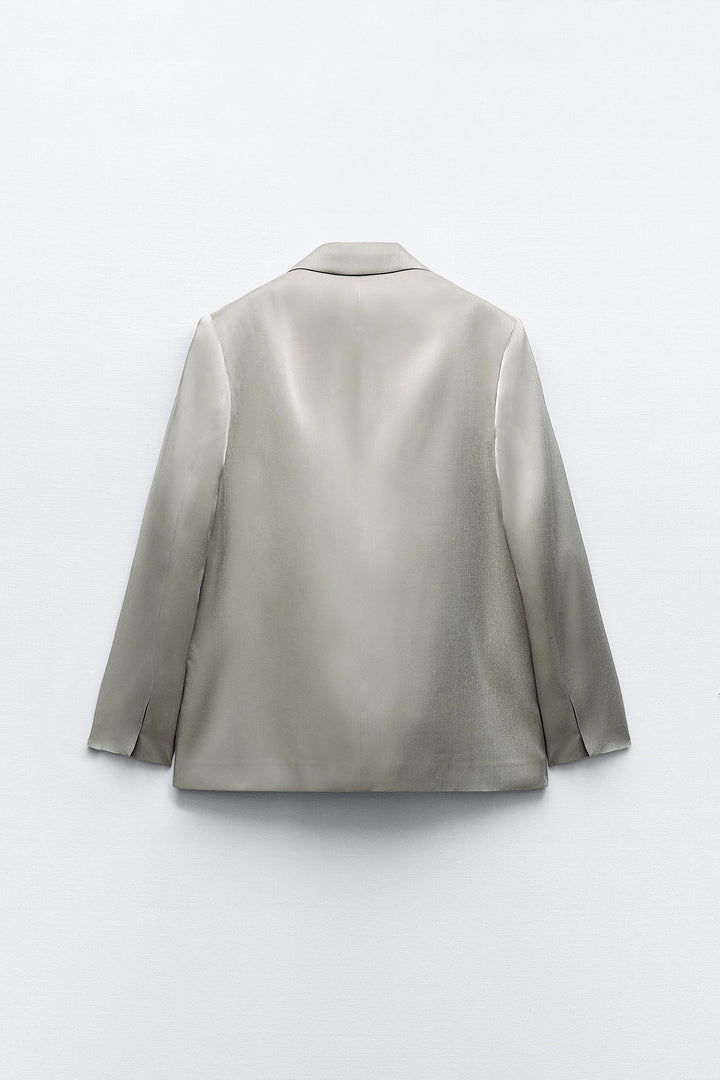 Blazer Métallisé à Bouton