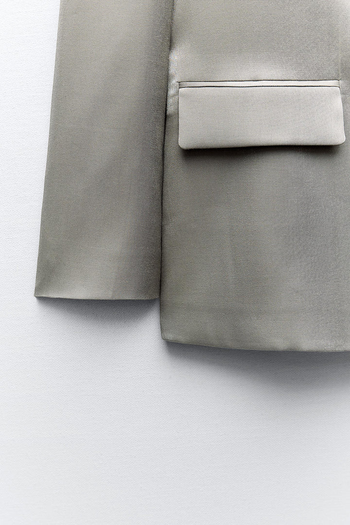 Blazer Métallisé à Bouton