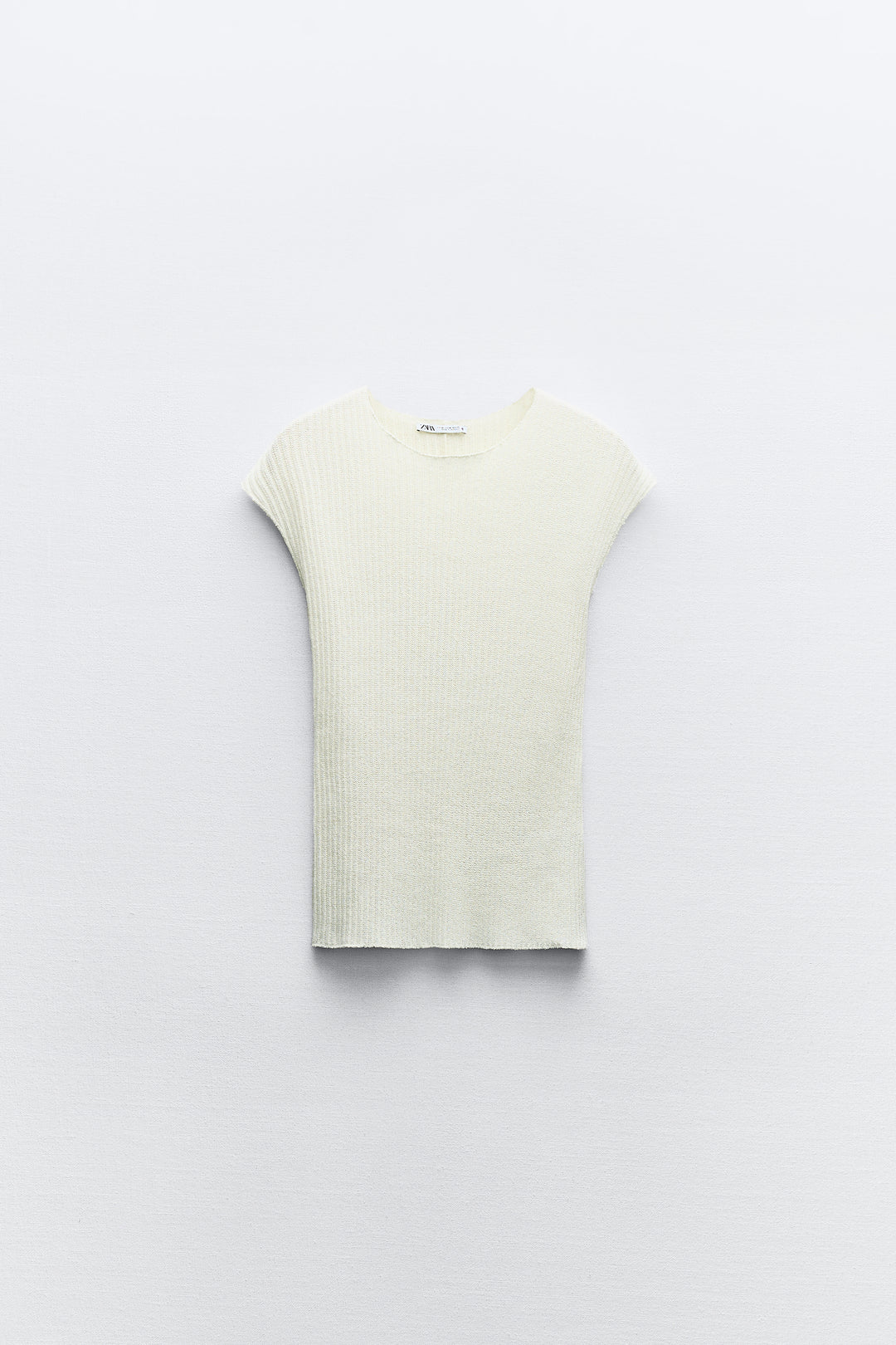 Top maille rustique col rond