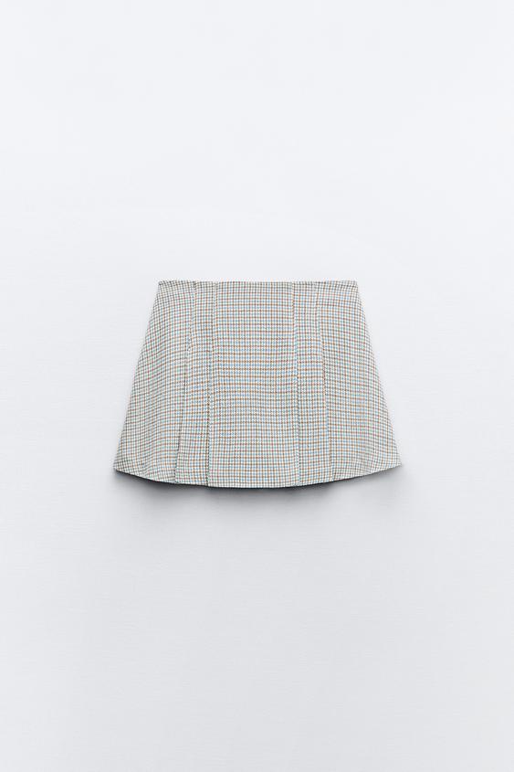 Bermuda carreaux plis (Ensemble)