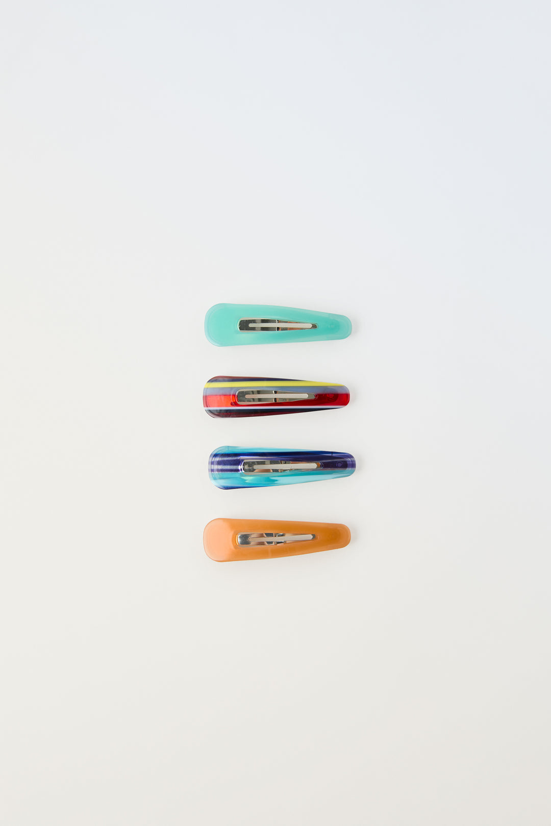 Pack 4 pinces rayures fille wknd